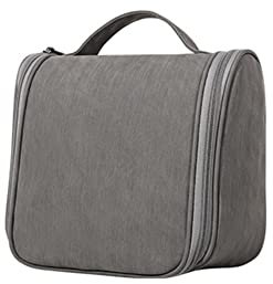 Groß Kulturbeutel Reise Kulturtasche zum Aufhängen für Damen Herren Waschtasche Reisebeutel PU-Leder für Männer & Frauen Kosmetiktasche mit Viele Taschen Wasserdicht Reise Waschbeutel mit Henkel