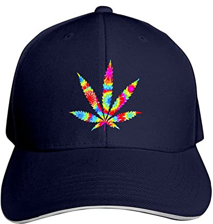Weed Unisex-Baseballmütze, verstellbar, Sport-Sandwich-Kappe, Trucker-Mütze, klassischer Hip-Hop-Schirmhut für Männer und Frauen