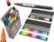 TOOLI-ART 36 Stück Acryl-Farbstifte, flexible Pinselspitze, 1–7 mm Linie, Felsmalerei, Pinsel, Beschriftung, Glas, Holz, Metall, Leinwand, Stoff, Kunststoff, schnell trocknende Stifte auf Wasserbasis