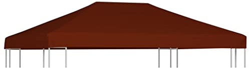 INLIFE Pavillondach 310 g/m² 3x4 m Terrakotta