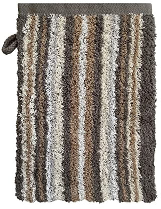 Ross Handtücher Sinfonie Multicolor Streifen 4019 Taupe, Waschhandschuh 16x22 cm
