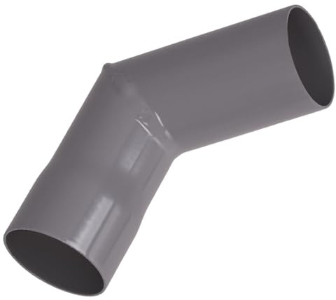 Renoplast® R50 Aluminium Fallrohrbögen | Ecke 87º DN 40mm Grau | Dachrinnen Regenrinne Dachentwässerung Blechkantprofile | Gartenhaus Carport Terrasse Balkon-Steckrinne | Rinne für Dach