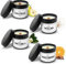 SORILINA Pack Velas Aromáticas con Cerillas y Caja Regalo, 4 Velas Pequeñas de Soja y Mecha de Madera, Set para Regalo, Hecho a Mano en España, 80gr/u 20h/u (4 Aromas)