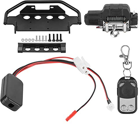 fuik Base de treuil de Pare-Chocs Avant, treuil électrique RC précis Stable avec vis pour Trx4 G500 4X4 pour 1:10 RC Crawler