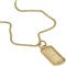 Diesel Herrenkette Dog Tag Edelstahl goldfarben, DX1456710