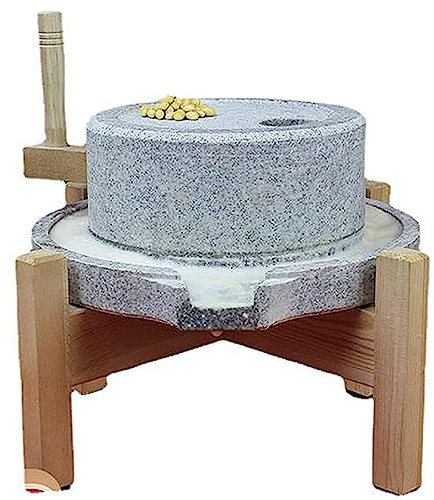 Mulino a Pietra a Mano, Mulino a Grano Bagnato a Mano con Supporto,Macinazione a Bassa Temperatura per Trattenere I Nutrienti,Non c'è Bisogno di Muoversi,Facile da Pulire,per Il Latte di Soia