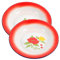 VINTORKY 2piezas Platos Redondos De Esmalte Retro De Decorativos Para Servir Comida Perfectos Para Ensaladas y Aperitivos Casa o Eventos