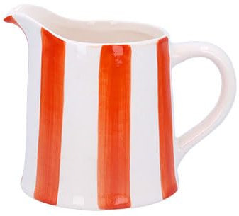 Gisela Graham Orange Stripe Creamer Jug