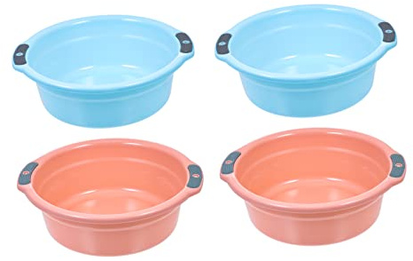 MAGICLULU Basin Sink Kitchen Double Handles Washbasin Home Use Compact Sturdy Easy to Clean Multi-function Random
