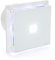 STERR White Bathroom Fan 6 inches / 150 mm with LED - Extractor Fan - Glass Front - Modern Look - BFS150L - 25 W