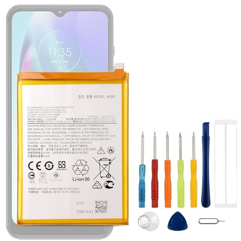 Vvsialeek MS50 Batterie de rechange compatible avec Motorola G50 5G XT2149-1 avec kit d'outils