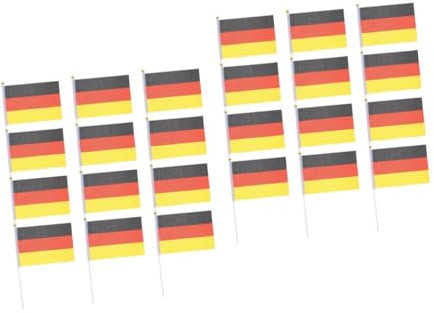 POPETPOP Afd Flagge 100 Stk Qatar32 Starke Flagge Länderflaggen Handgehaltene Fahnenbanner Kleine Fähnchen Am Stiel Nationale Handflagge Handzeichen-flagge Handheld-landesflagge Fahnen 2022 Polyester