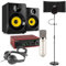 Power Dynamics Vonyx CM400 Vocal Recording Kit - Complete Home Studio Package with Microphone, USB Audio Interface, Reflection Filter, Headphones & 140W Studio Monitors