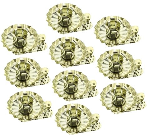 JEWEDECO 10stücke Teiliges Weihnachtskerzenhalter Aus Eisen Förmige Clips Weihnachtsbaum-Dekoration Einfach Zu Bedienen Für Feste Und Anlässe Für Zuhause Hochzeiten Und Partys