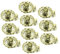JEWEDECO 10st Weihnachtsdekorationen Für Kerzenhalter Weihnachtskerzenhalter Weihnachtskerzenclips Baum Kerzenhalter Kegelkerzenhalter Teelichthalter Baumkerzenhalter Golden Eisen