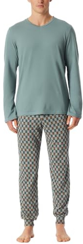 Schiesser Herren Langer Schlafanzug Pyjama Lang - 159633
