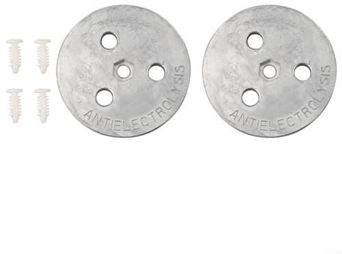 Piastre di anodo di zinco Protezione ottimale contro l'elettrolisi nel sistema di piscina (2pcs)