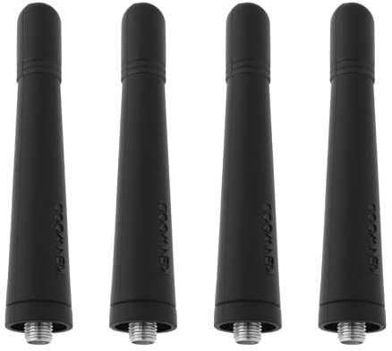 The Lord of the Tools 4 Piezas Antena Corta KRA-23 para Walkie-Talkie Compatible con Kenwood TK-380 TK-390 TK-3140 400-470 MHz UHF 83,1 x 14,6mm