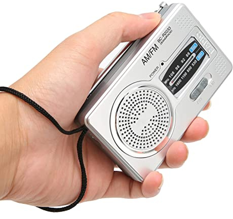 Tragbares AM/FM Mini-Taschenradio – Batteriebetriebenes Multifunktionsradio mit Lautsprecher – Ideales für Reisen, Camping und den täglichen Gebrauch​