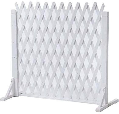 Sichtschutzzaun für den Außenbereich – Erweiterbares Holzspalier für Kletterpflanzen, mobiler Hundezaun & Garten-Trennwand, dekorativ & funktional (Größe: 160 x 85 cm)