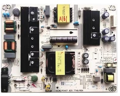 RSAG7.820.7748/ROH RSAG7.820.8349 Power Supply Board，Compatible for Hisense，50R6E 50R6040E 55R6000E 43R6E HZ55A65 HZ49A65 H43A6550 50'' TV(2capacitor2pin 7748)