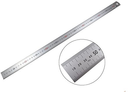 Shinwa H101-E 600 mm starres Zero Glare metrisches Maschinisten-Lineal/Lineal-Skala, 0,5 mm & mm