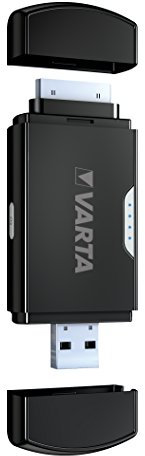 Varta Phone Power 800 30-pin Adapter – blaue LED Batterieanzeige – hosentaschengroß – MFI zertifiziert – Lithium-Ionen-Akku