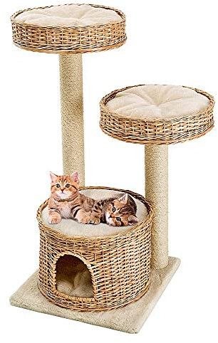 Ferplast Amir Gato rascador, 50 x 50 x 102,5 cm, Color marrón