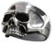 Fly Style Totenkopf Ring aus 925 Sterling Silber - Gothic Ring - Keith Richards Style Herren Ringe - Totenkopf Schmucken, Ring Grösse:22.3 mm