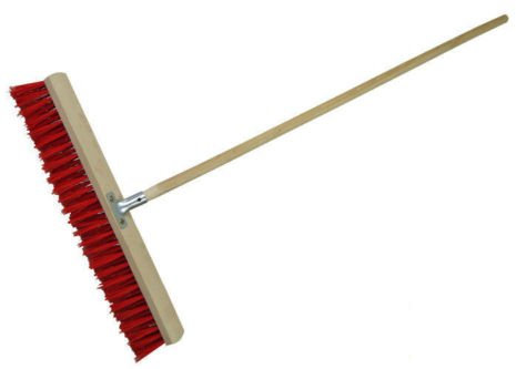 Via scopa scopa industriale 60 cm di larghezza con manico in metallo titolare in PVC con Manico Rosso