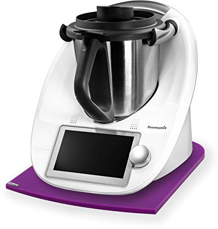 Stone4Slide Tabla Antideslizante Thermomix de Cristal acrílico, Color Morado