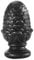 Fenau | Clôture/Pointe/Tête| Hauteur : 84 mm | Matériau : Ø 40 mm | Acier S235JR, brut| Construction de garde-corps/Fer forgé/métallique