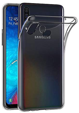 AICEK Hülle Compatible für Samsung Galaxy A20s Transparent Silikon Schutzhülle für Samsung A20s Case Clear Durchsichtige TPU Bumper Galaxy A20s Handyhülle