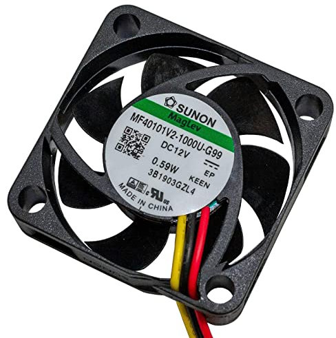 SUNON 12 V CC, 0,48 W, 40 x 40 x 10 mm, 11,9 m³/h, 5800 U/min, 11,9 m³/h, Sunon MF40101V21000UG99