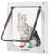 CEESC Puerta de Gato Grande para Ventanas, Puerta de Gato con Bloqueo de 4 vías para Ventanas y Puerta de Cristal Deslizante, Puerta de Solapa Impermeable para Gatos y Perros con Circunferencia <63cm