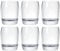 Kmi Chou 8 Oz Set of 6 Plastic Drinking Glasses Dishwasher Safe BPA Free Unbreakable Juice Glasses for Kids Shatterproof Wine Water Glasses Acrylic Tumblers ((Clear)