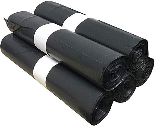 100 Sacs Poubelle Grande Capacité 130L - Lien de Fermeture, Ultra Résistant, Anti-Fuites, Noir Opaque - 5 Rouleaux de 20 sacs