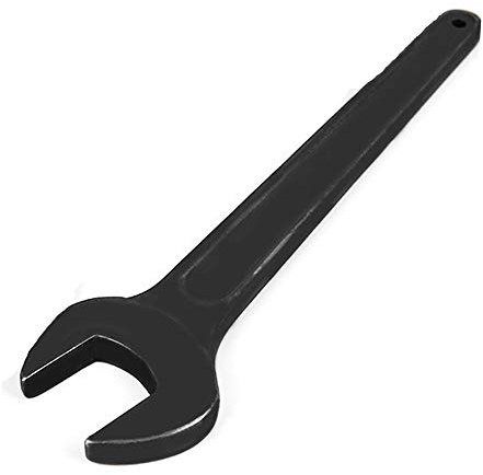 Single Open Ended Spanner, Heavy Duty Flat Compression Fitting Spanner for Home and Outdoor Repairing (24mm)