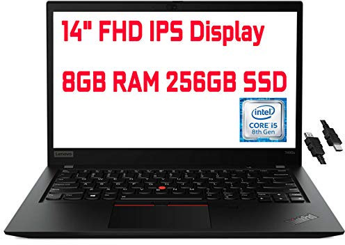 Lenovo ThinkPad T490S Computer portatile aziendale 14 pollici FHD IPS Display 8th Gen Intel 4-Core i5-8265U 8GB RAM 256GB SSD impronte digitali retroilluminato KB Dolby Win10 Pro + cavo HDMI