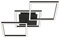 BRILONER Leuchten - LED Deckenleuchte drehbar, Deckenlampe dimmbar, 36 Watt, 2.600 Lumen, 3.000 Kelvin, schwarz, 763x368x73mm (LxBxH), 3217-015