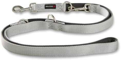 Wolters Führleine Professional Comfort, Farbe:Silber grau, Größe:XL 200 cm x 25 mm