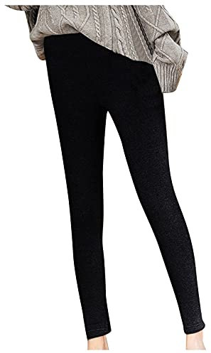 Leggins Sporthose Damen Sweatpants Yogahosen High Waist Leggins Gefüttert Thermohose Unterhose Körperformung Winter Samt Thermal Underwear Super Dick Leggings Damenhose Lammfell Kaschmirhose für Damen