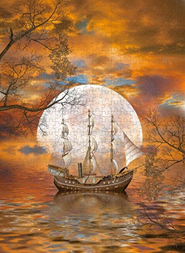 Puzzle 500 Teile Mondschiff Indoor-Puzzle