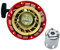 21,5 CM Seilzugstarter + Starterglocke kompatibel mit Stromerzeuger Wasserpumpe Motor 9-13 PS
