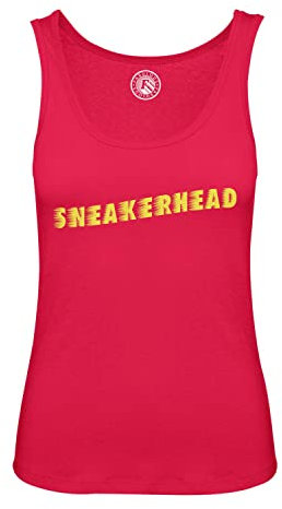 Fabulous Tanktop aus Baumwolle für Damen Rot Sneakerhead Lace Kollektion Schuhe Hobby Kicks