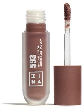 3INA MAKEUP - The 24H Color Liquid Eyeshadow 593 - Tiefes Taupe Flüssiger Lidschatten - 24H Langanhaltende - Wasserfeste Formel - Leichte und Cremige Textur - Vegan - Cruelty Free