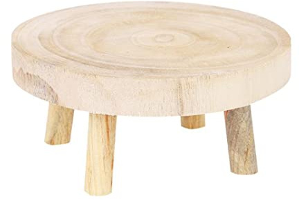 SMELEYOU soporte para plantas, taburete de plantas de madera de madera de planta interior soporte de macetas de macetas en macetas de mesa para decoración del hogar s