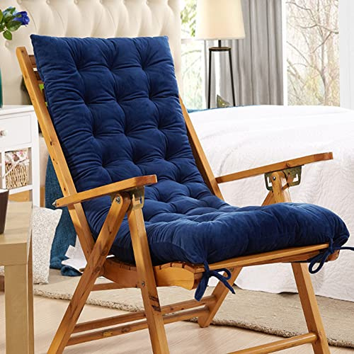 Morbuy Deckchair Auflagen für Gartenliegen, Sonnenliege Kissen Tragbare Garten Innenhof Gepolstertes Bett Relax-Liegestuhl Sitzauflage für Deckchair, Innen, Außen (48x120cm,Blau)