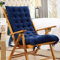 Morbuy Deckchair Auflagen für Gartenliegen, Sonnenliege Kissen Tragbare Garten Innenhof Gepolstertes Bett Relax-Liegestuhl Sitzauflage für Deckchair, Innen, Außen (48x120cm,Blau)