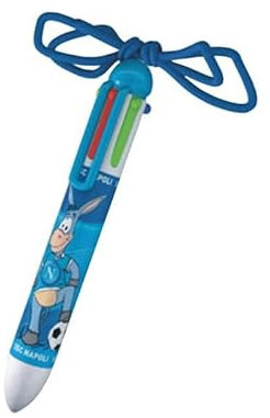 PENNA MULTICOLORE CON TRACOLLA NAPOLI - BP-06-NP